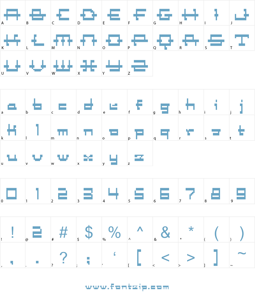 Coot12bit Font Character