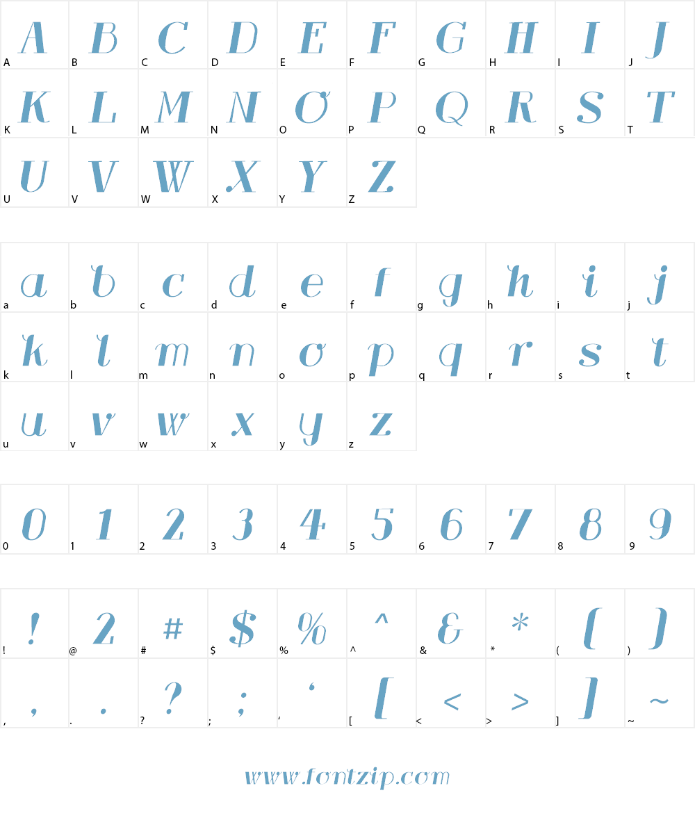 Cupolaroman Font Character