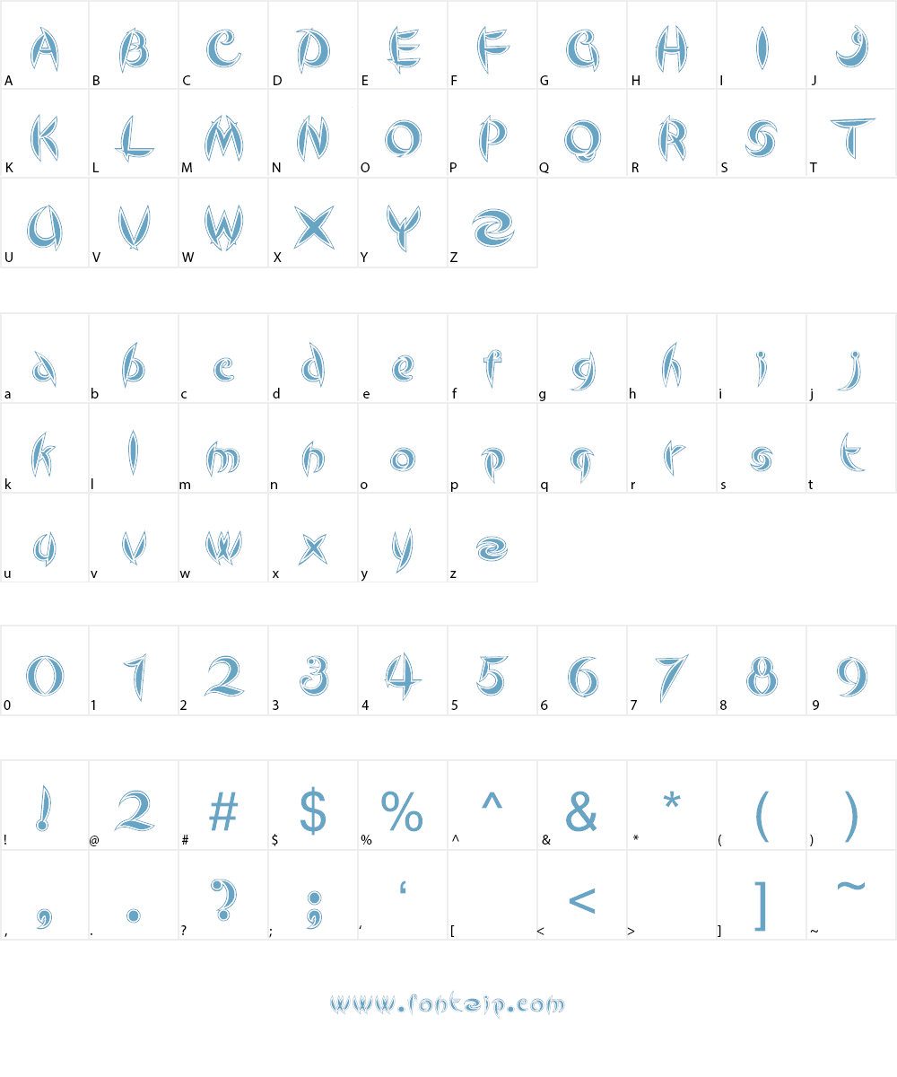 Cute Font Character