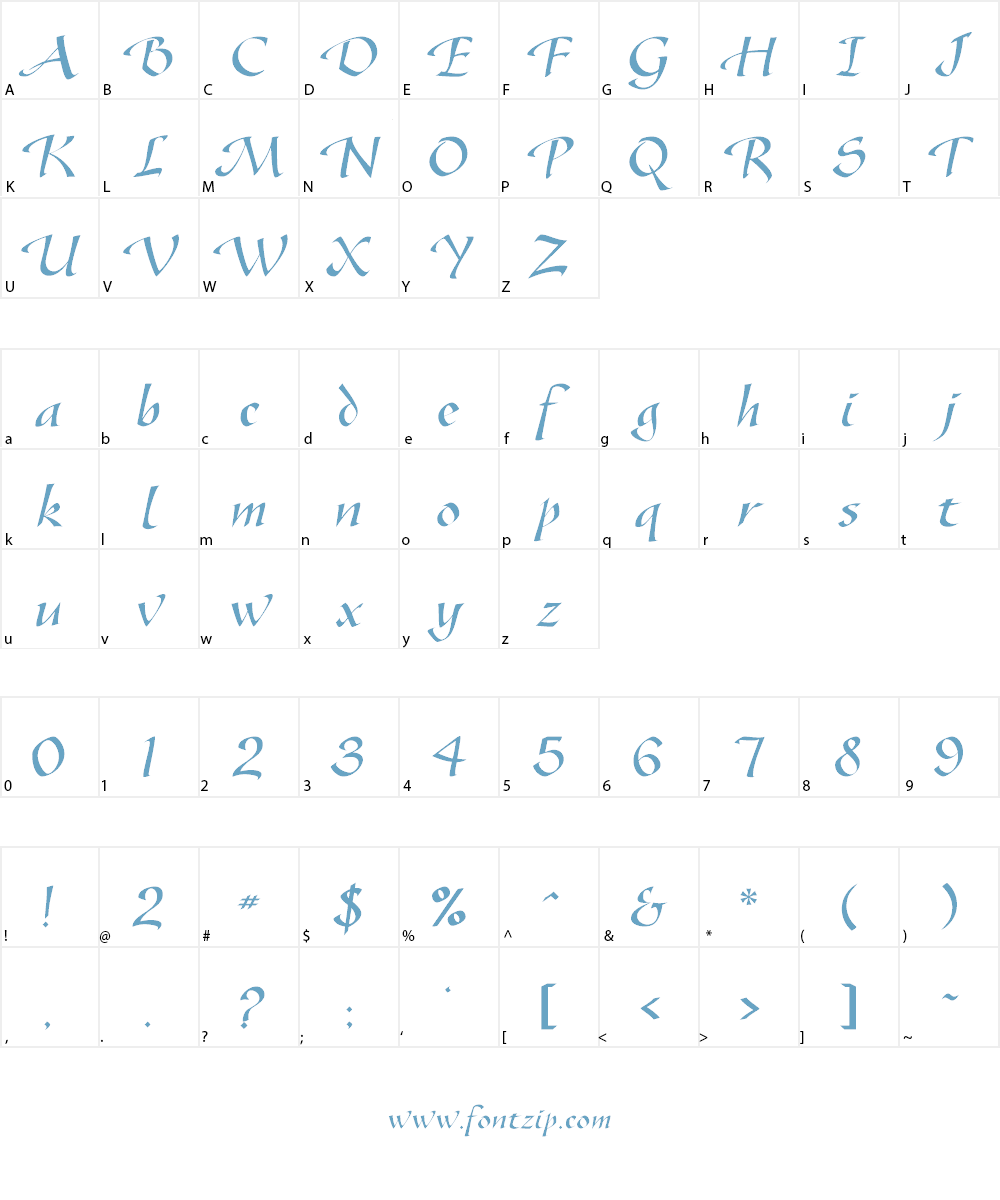 GazelleFLF Font Character