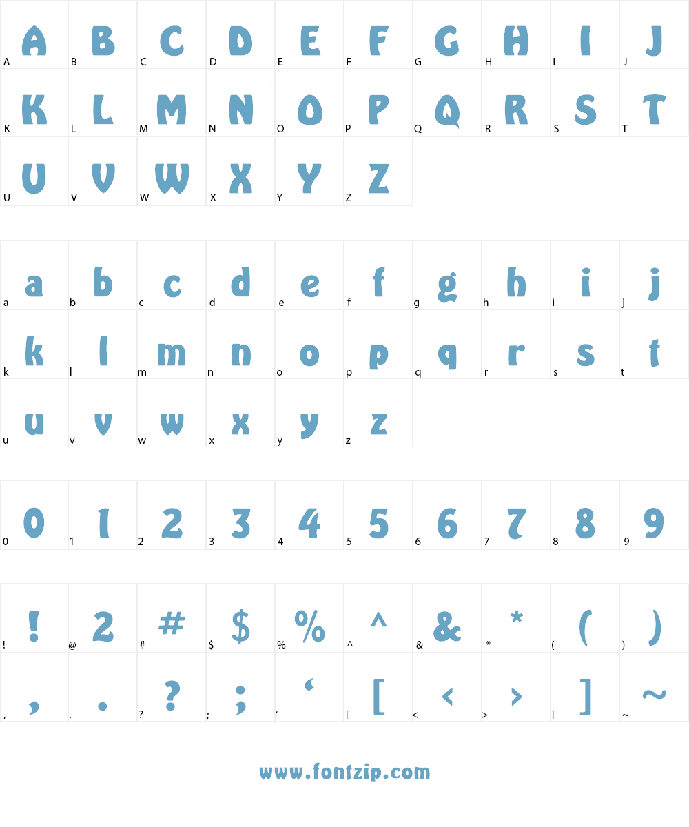 HarlequinFLF Font Character