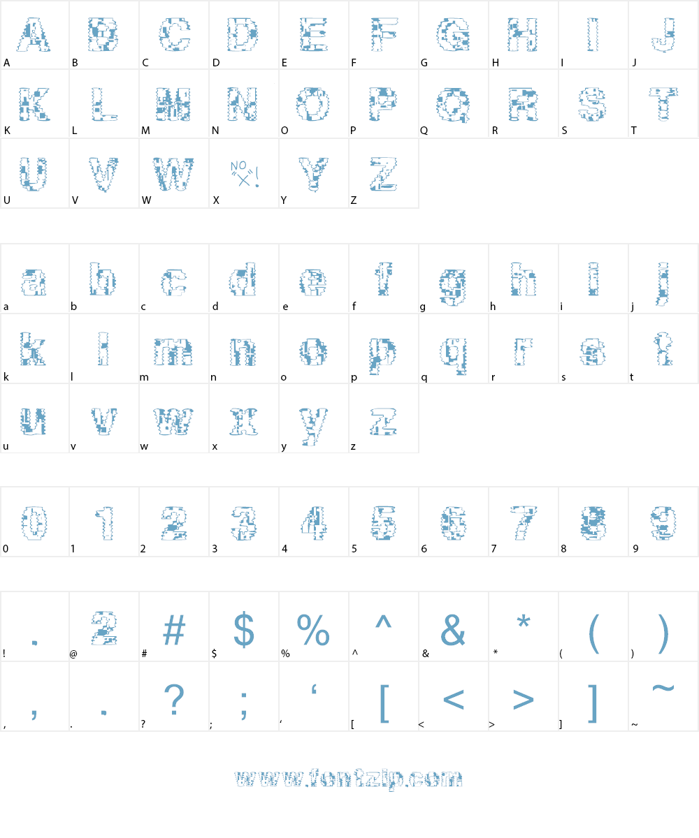 Asylum Font Character