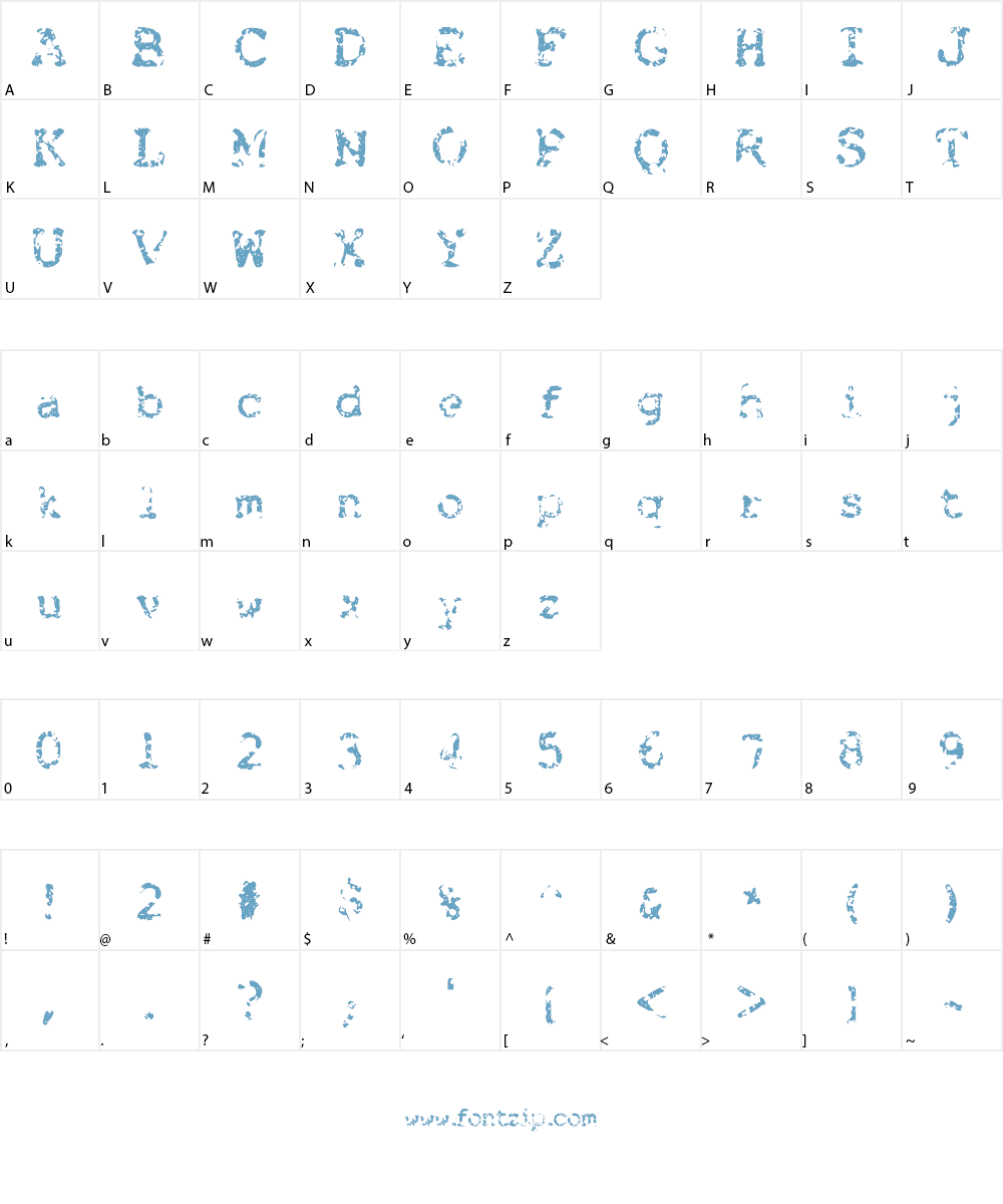 Brokenbaby Font Character