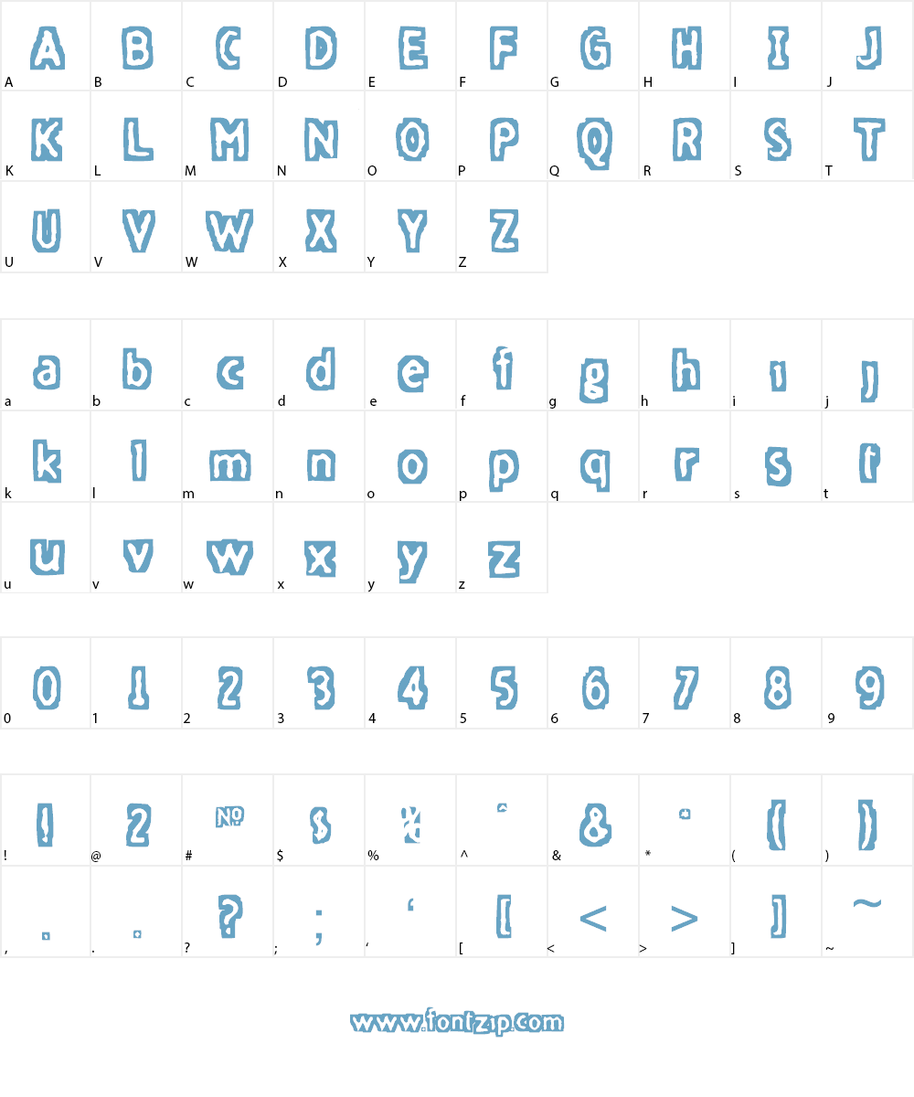 FiveFingerDiscount Font Character