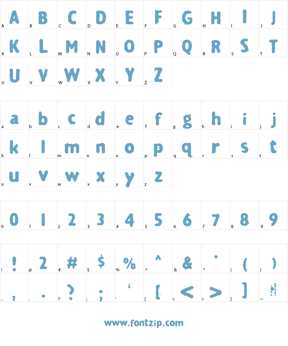 Techninecleen Font Character