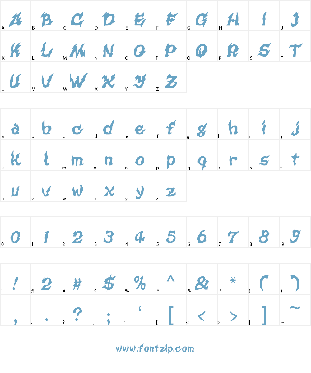 CursedKuerbis Font Character