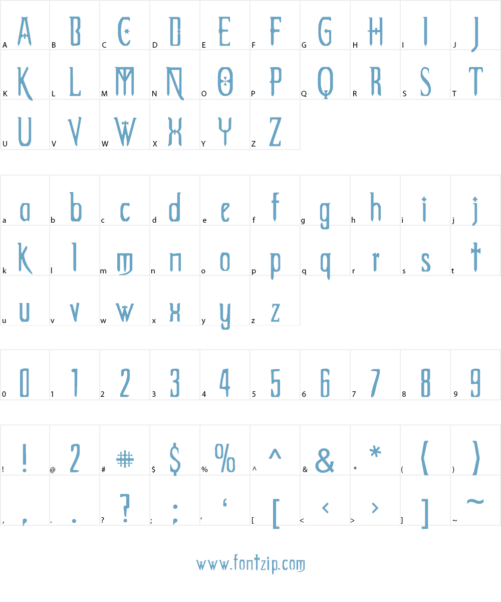 Extemplary Font Character