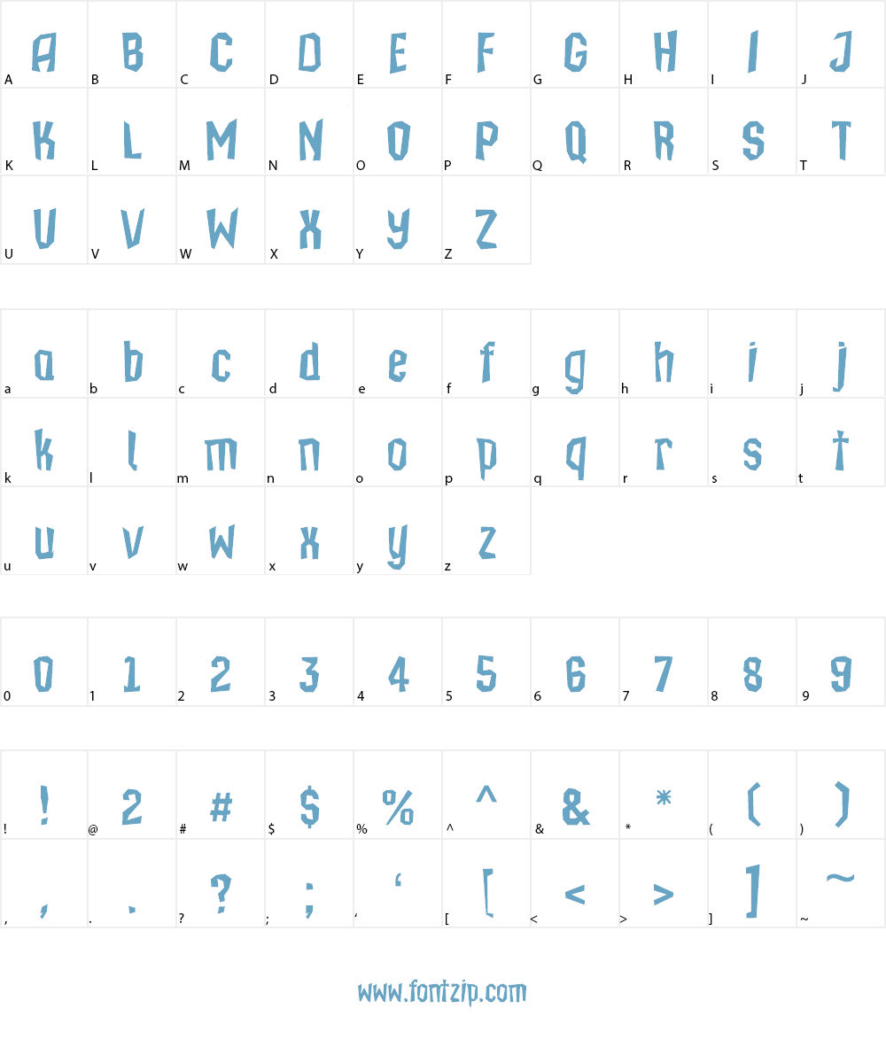 IsleOfTheDead Font Character