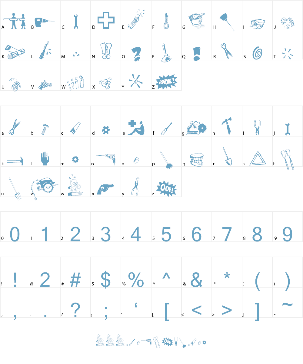 ToolTime Font Character