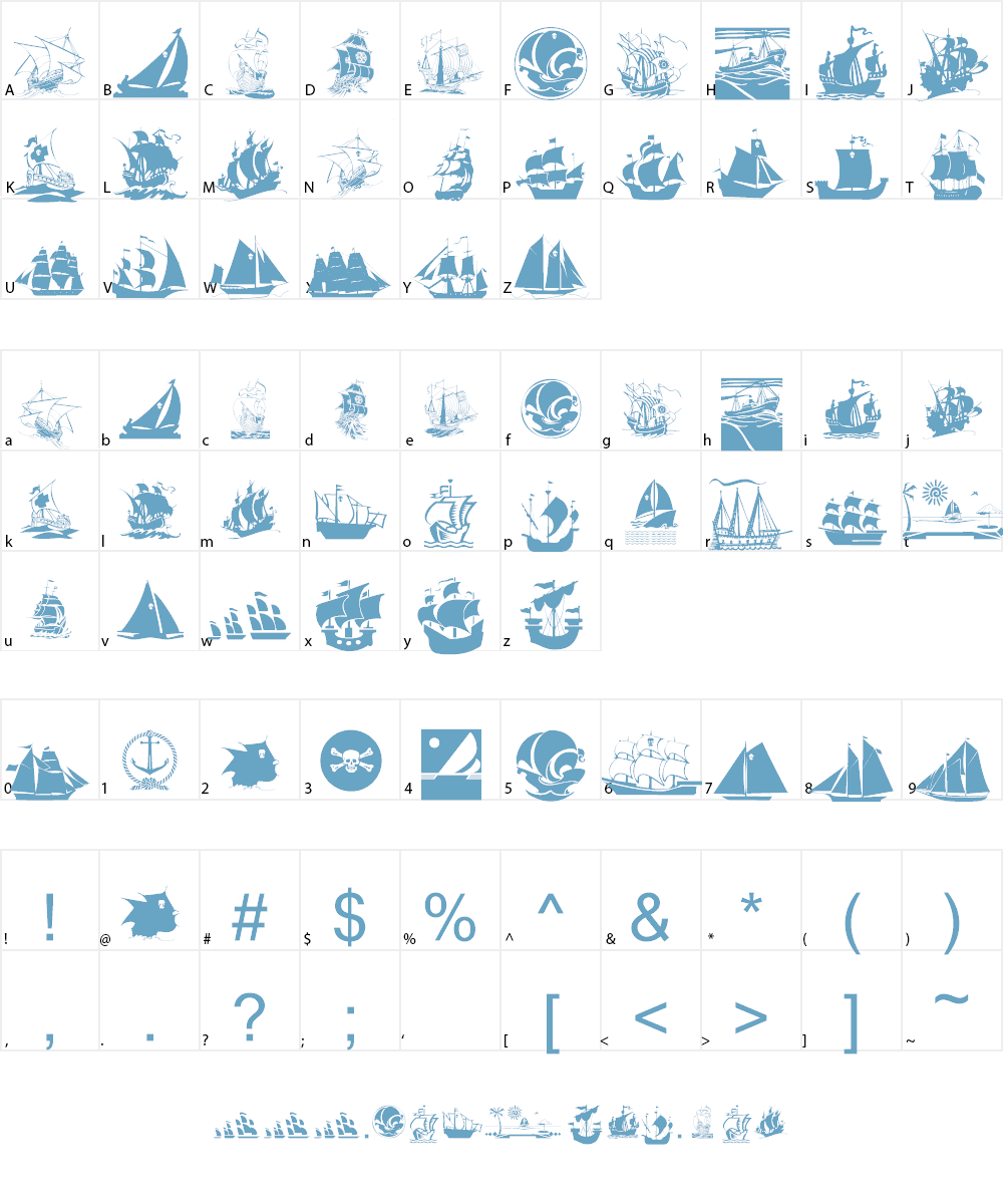 ArmadaPirata Font Character
