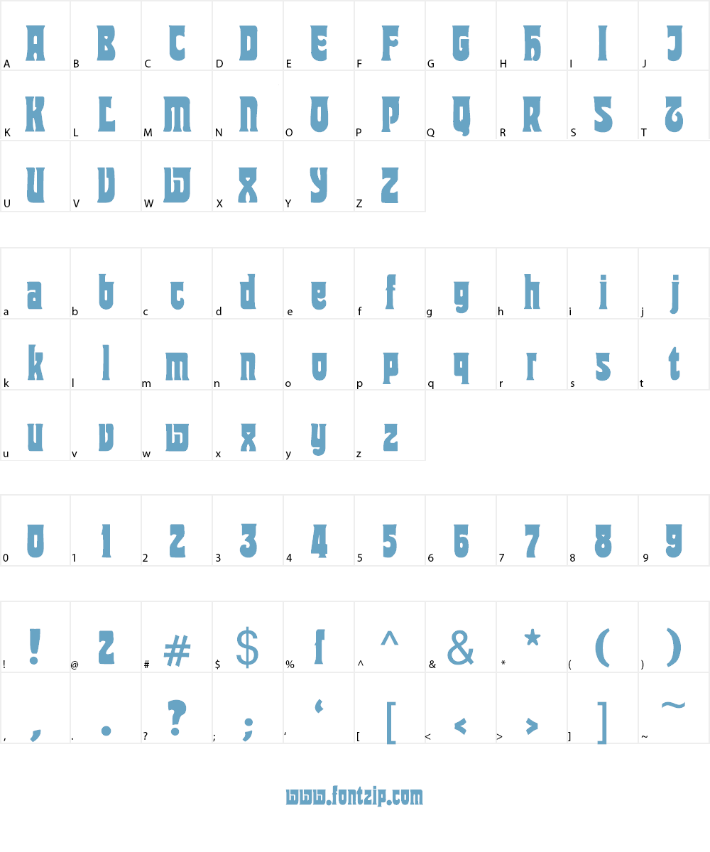 TipTop Font Character