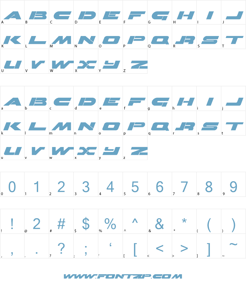 Brawl Font Character