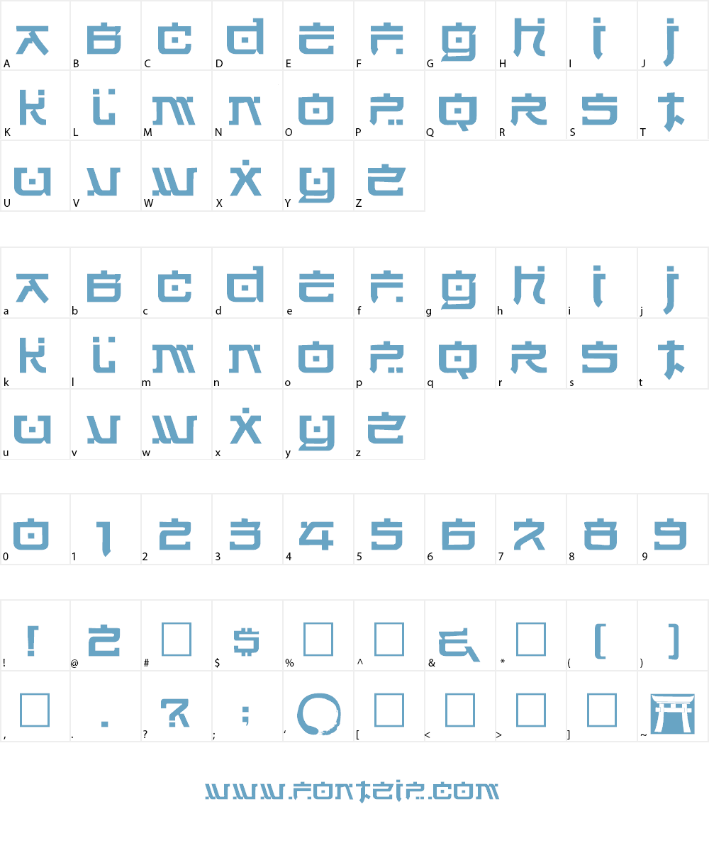 Hirosh Font Character
