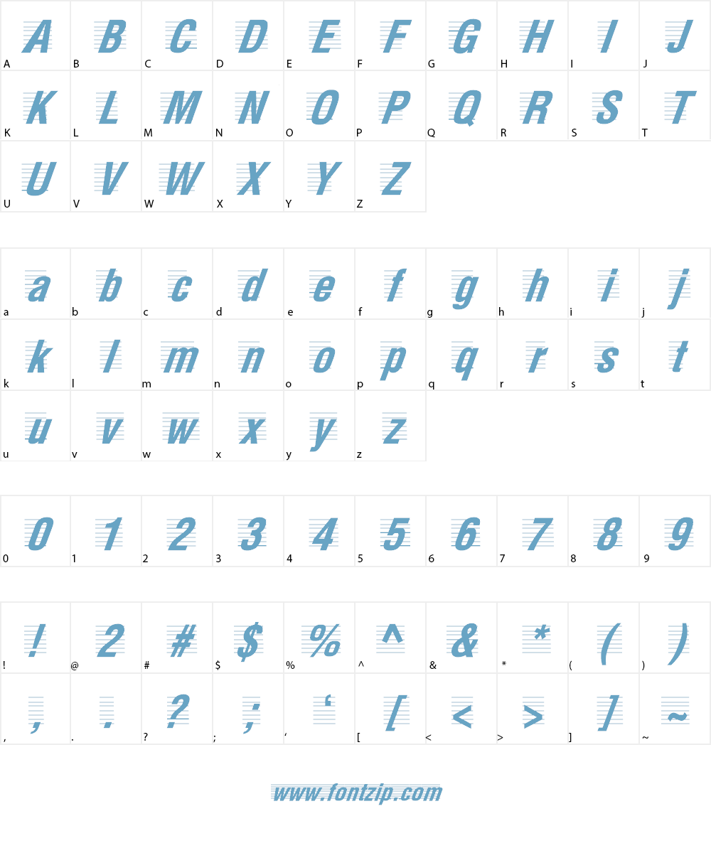 The-Score Font Character