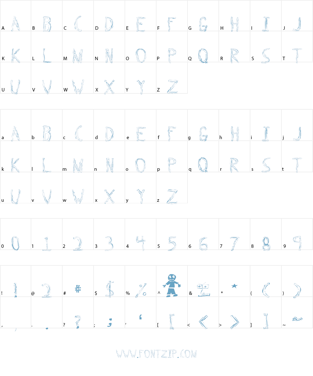 Triple Bypass Font Character