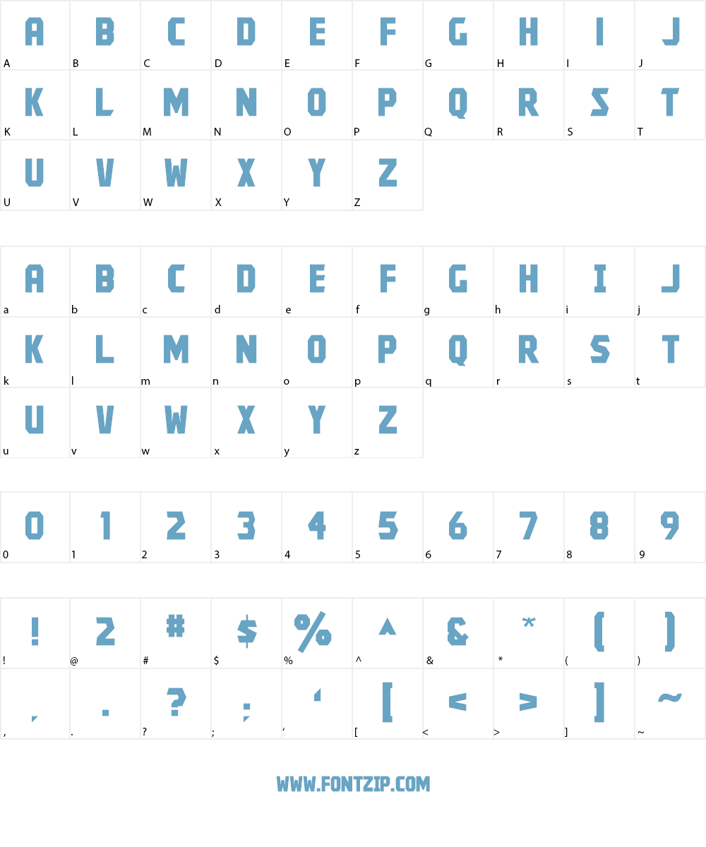 Kroftsmann Font Character
