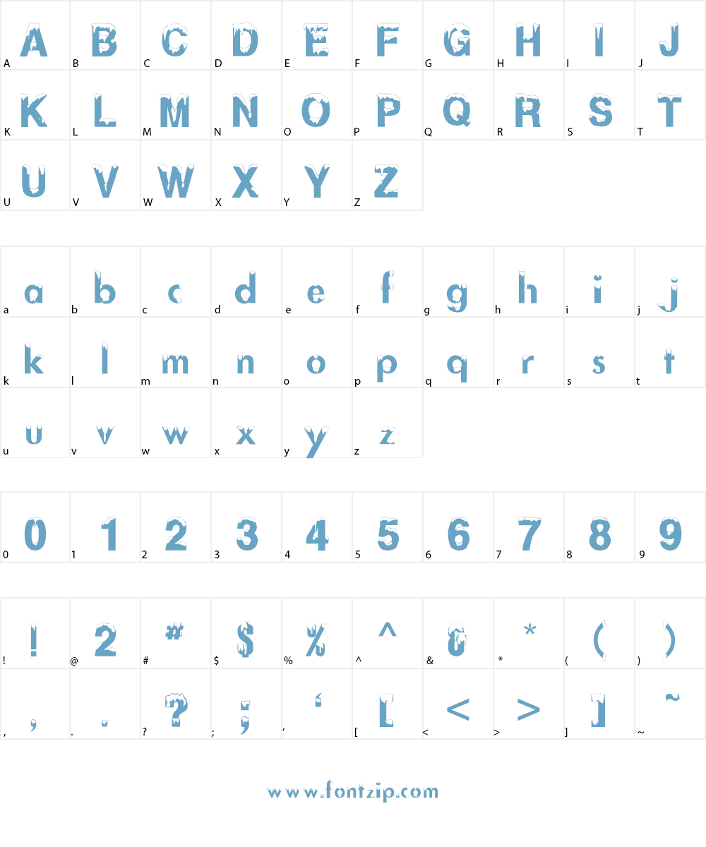 AlaskanNights Font Character
