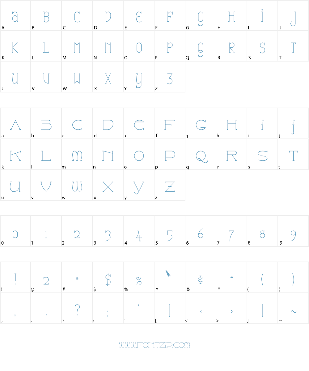 Catharsis Espresso Font Character