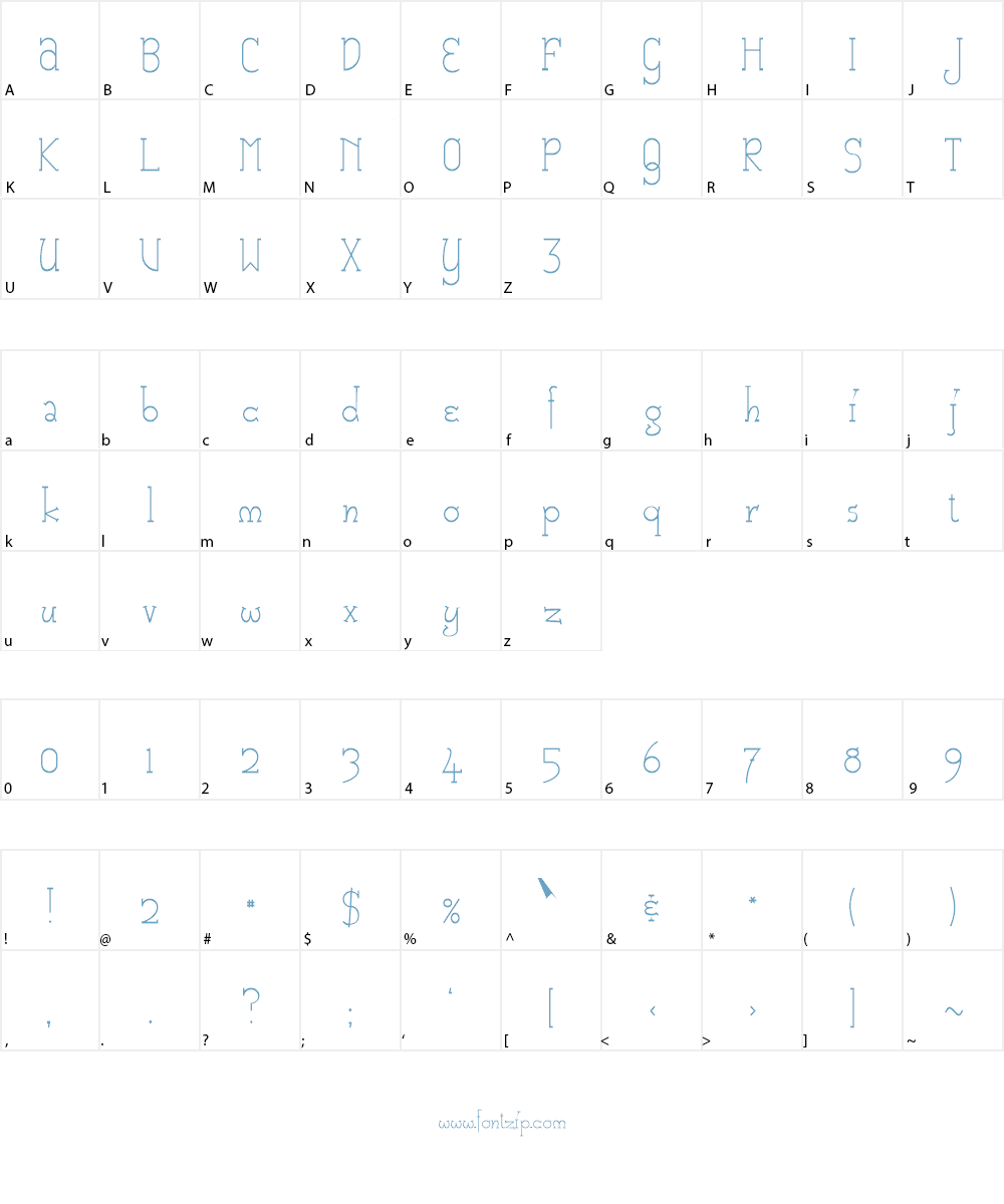 Catharsis Macchiato Font Character