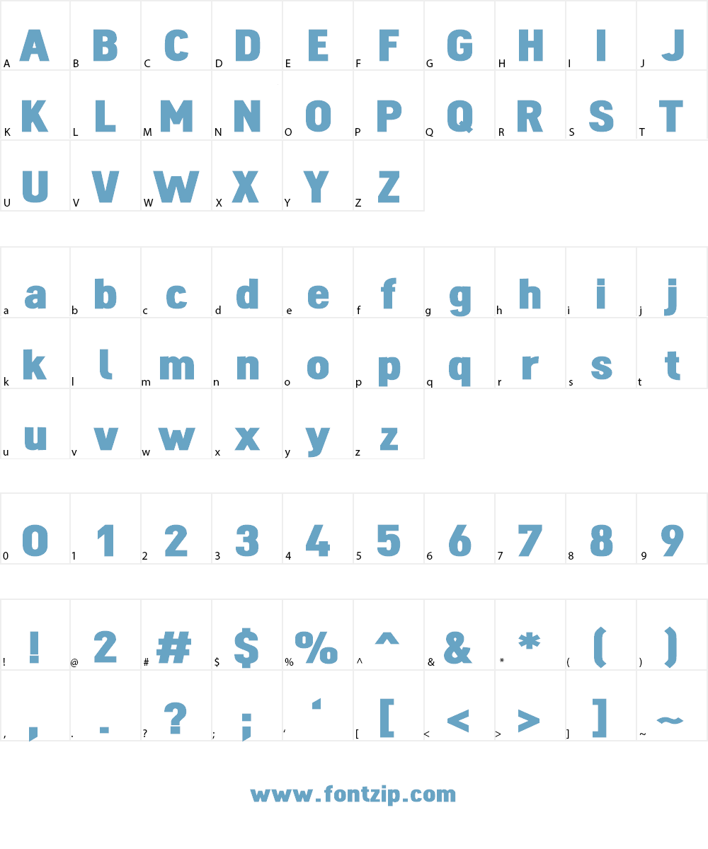 Dinova Font Character