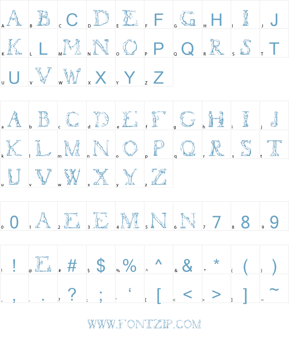 Flotner Font Character