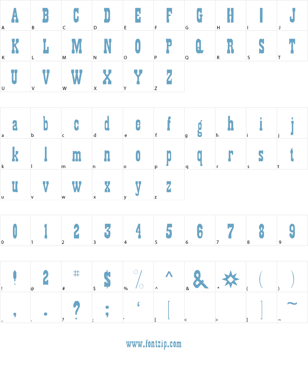 Gambler Font Character