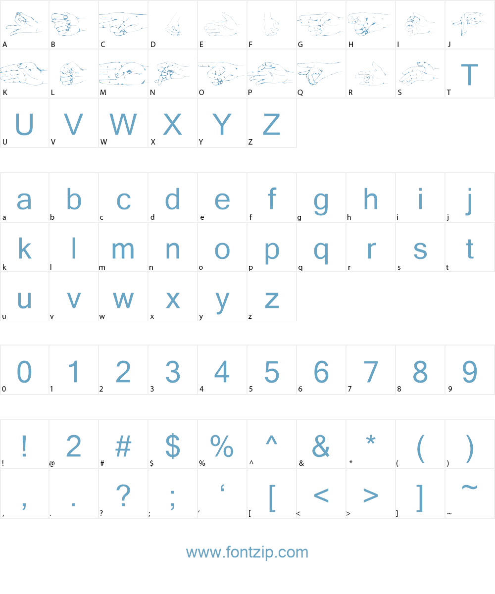 Handsom Font Character