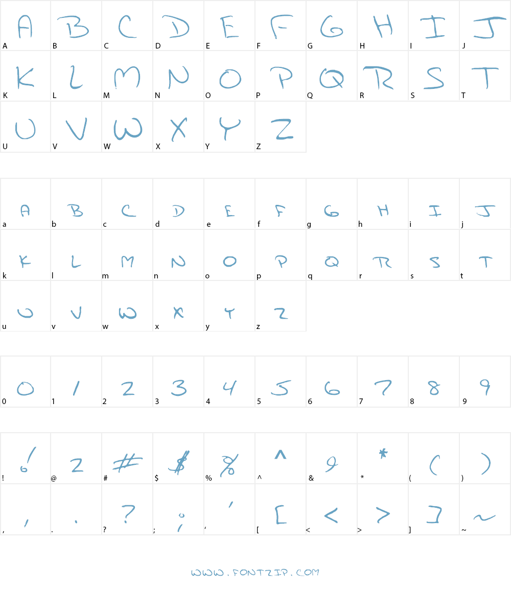 Jami Font Character