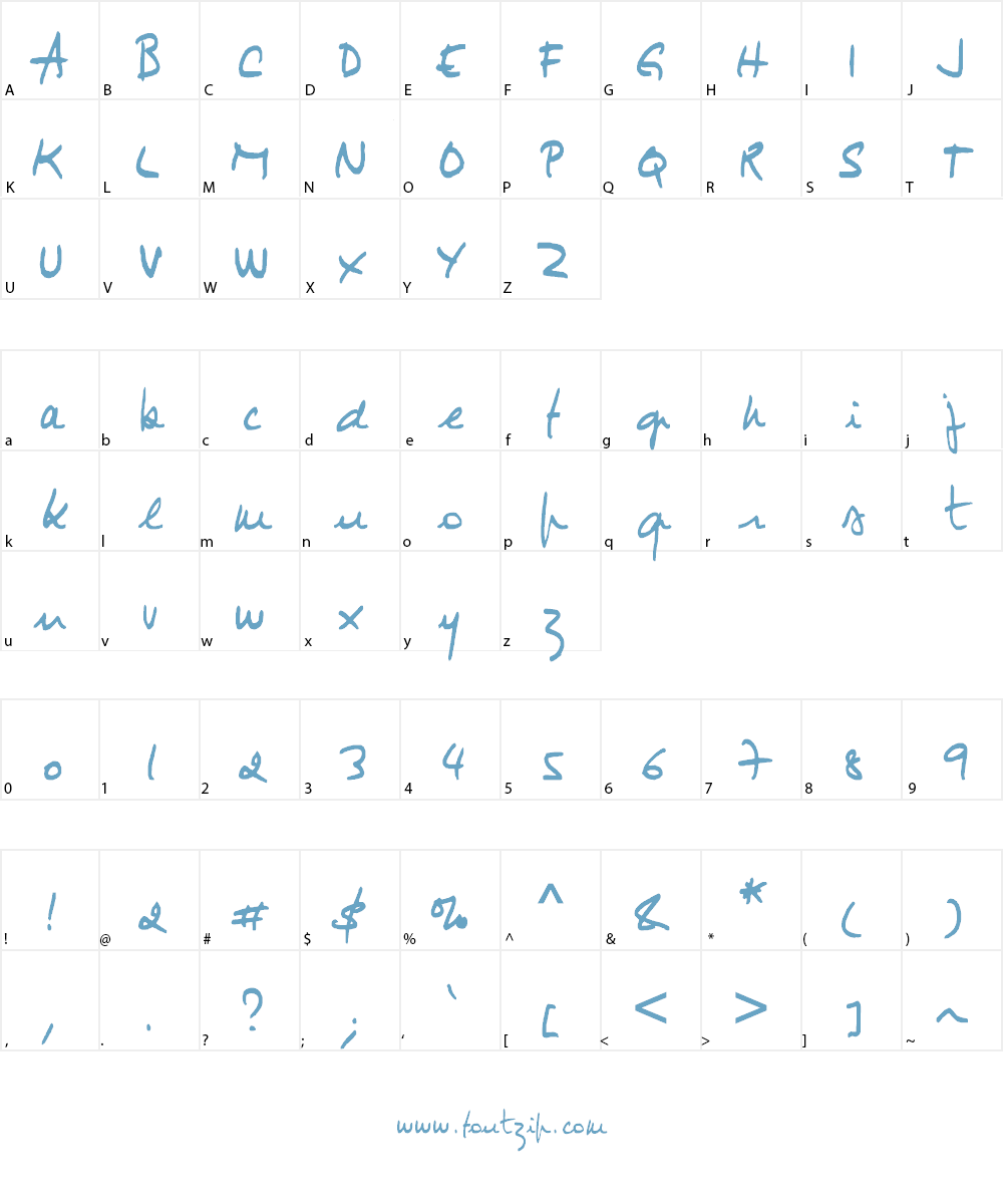 Jimmy Font Character