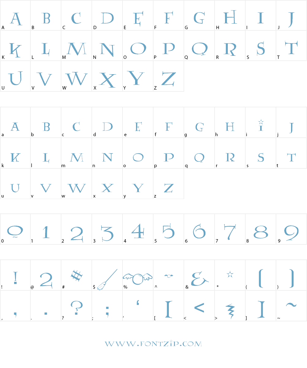 Lumos Font Character