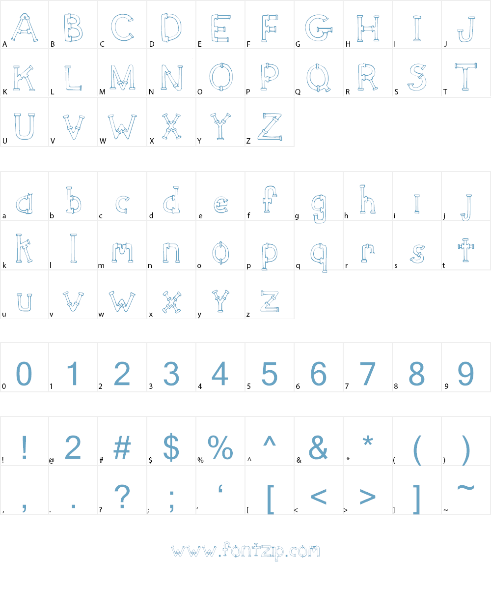 SketchPipes Font Character
