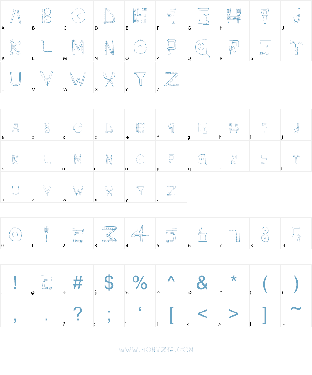 SketchTools Font Character
