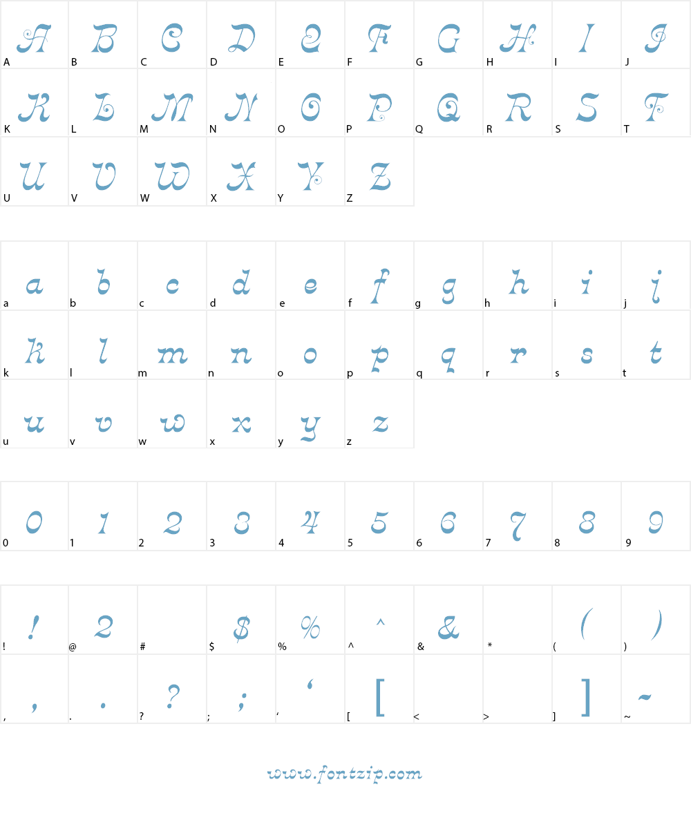 Crayonnette Font Character