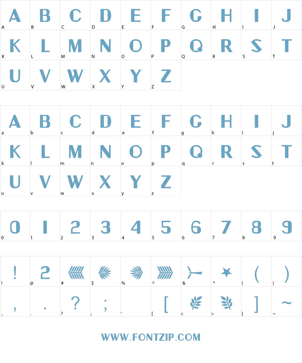 DS Charity Font Character