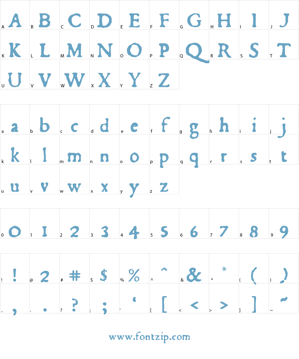 Du Bellay Font Character