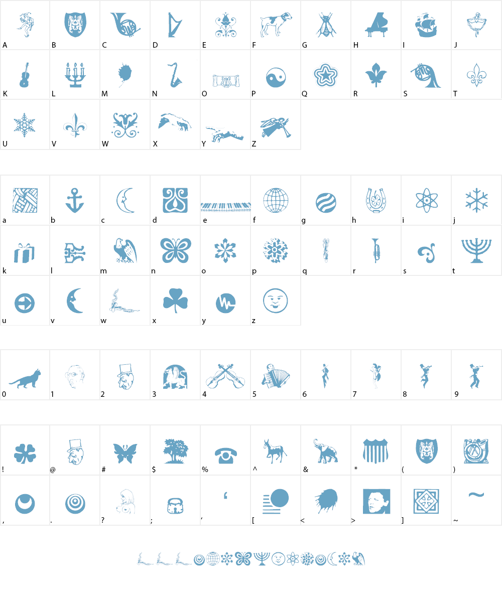 Davys Other Dingbats Font Character