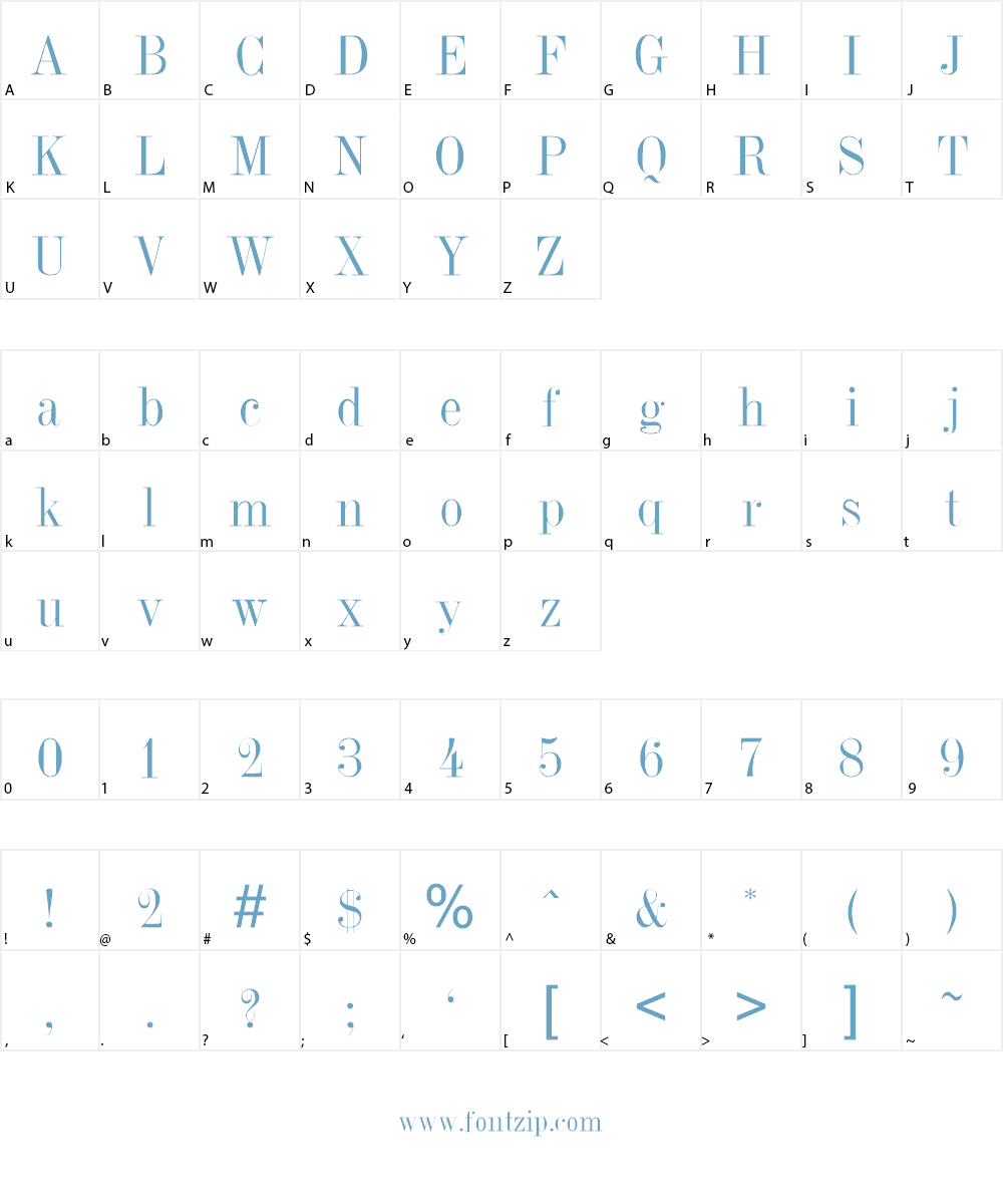 Dubiel Font Character
