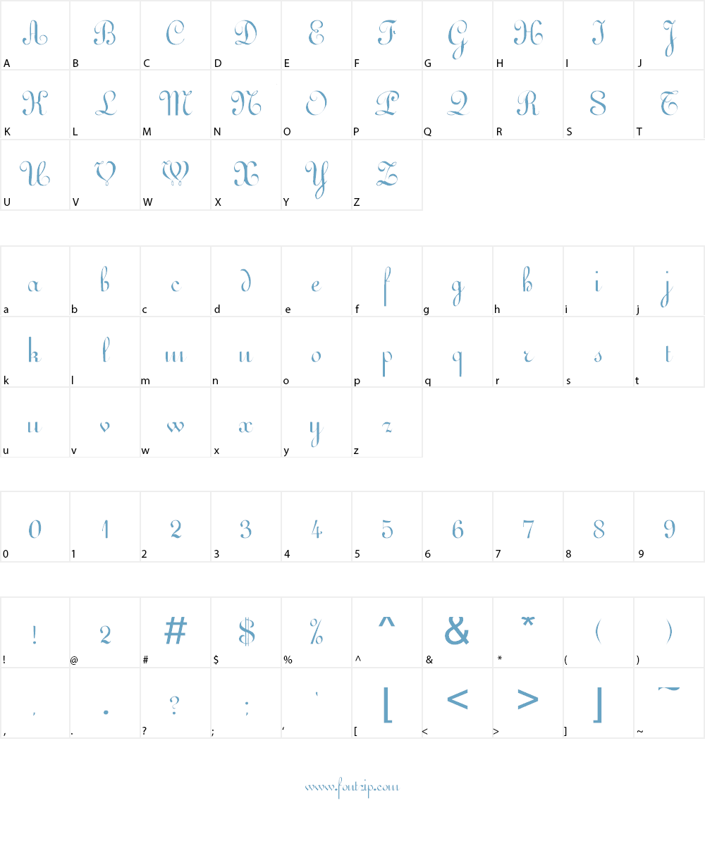 Gessele Font Character