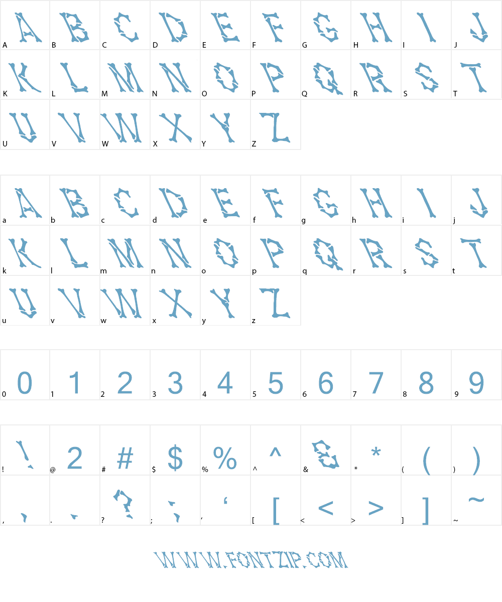 Headhunter Font Character