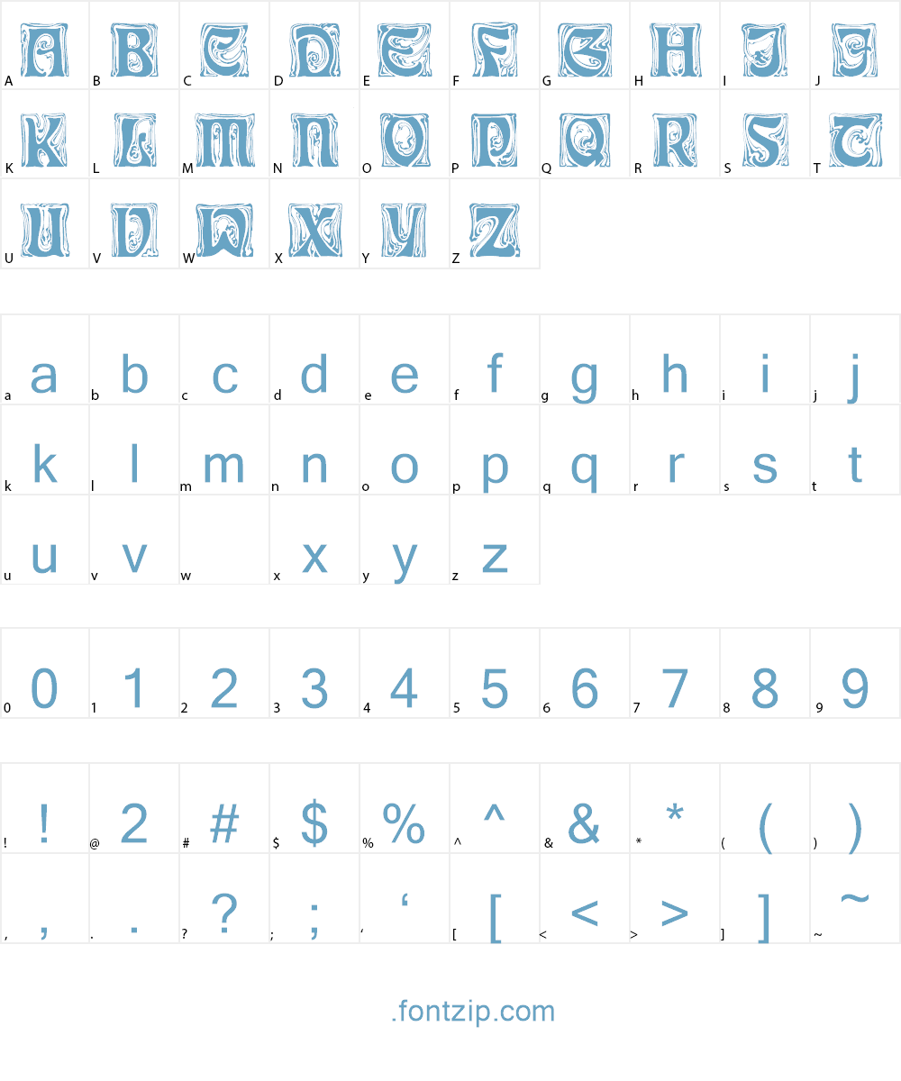 IanBent Font Character