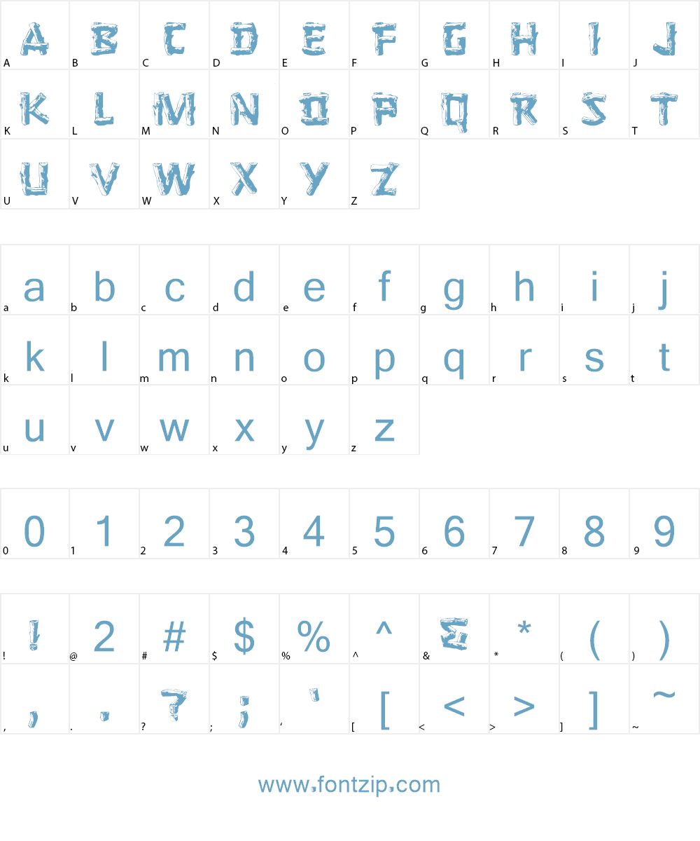 Logger Font Character
