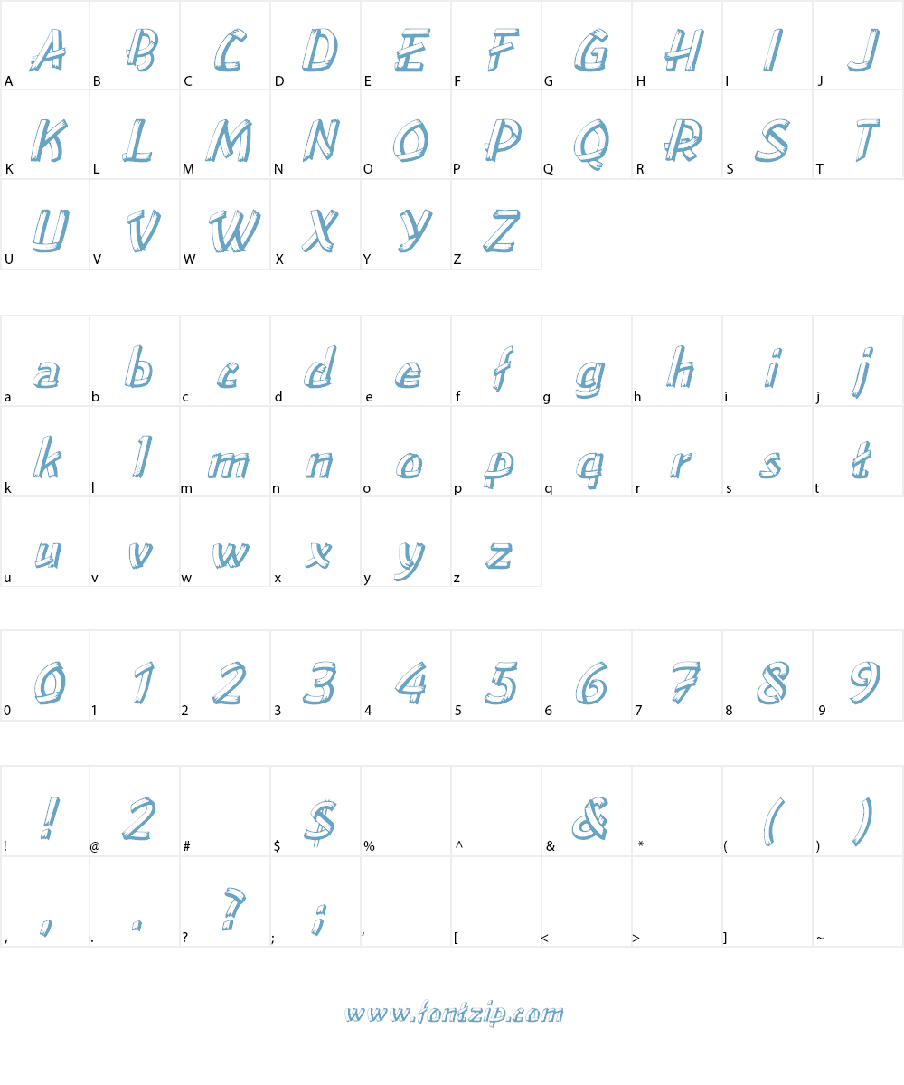Lower EastSide Font Character
