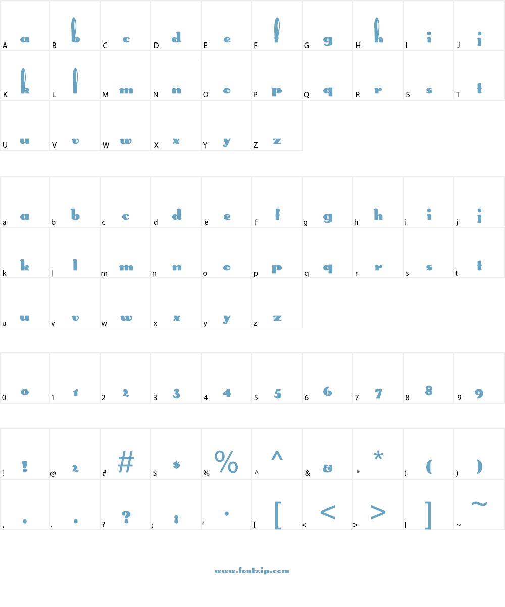 Rabbit Ears Font Character
