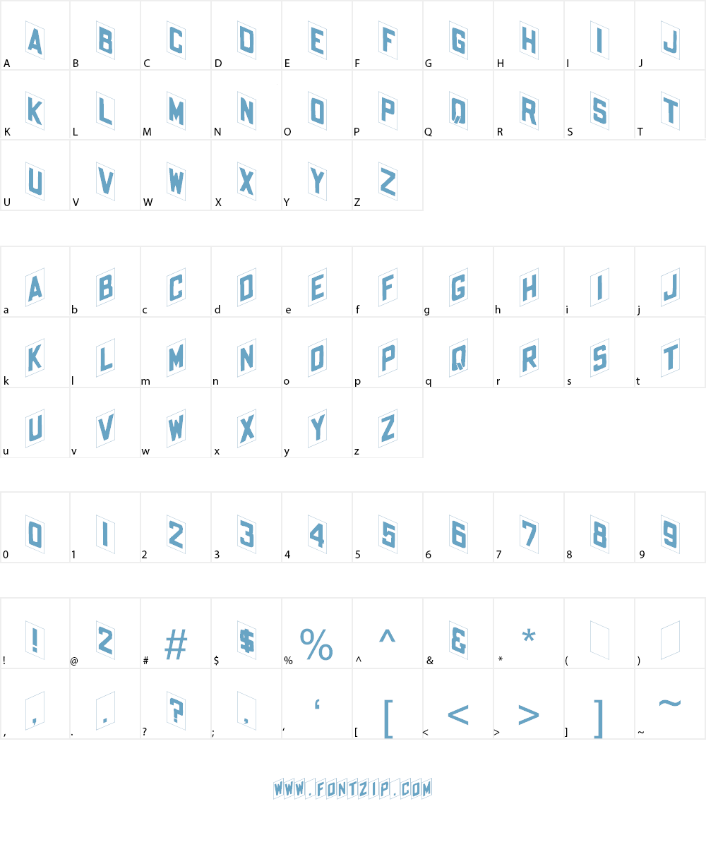 Shohl Fold Font Character