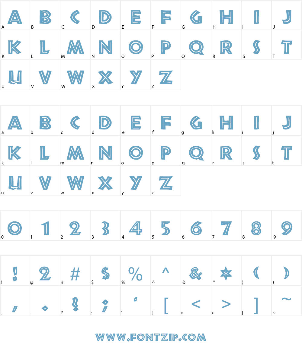 Tribeca Font Character
