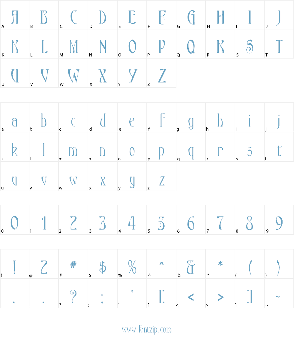 Ambrosia Font Character
