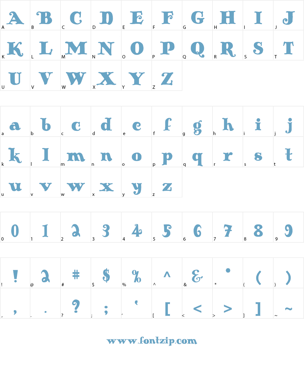 Antique No 14 Font Character