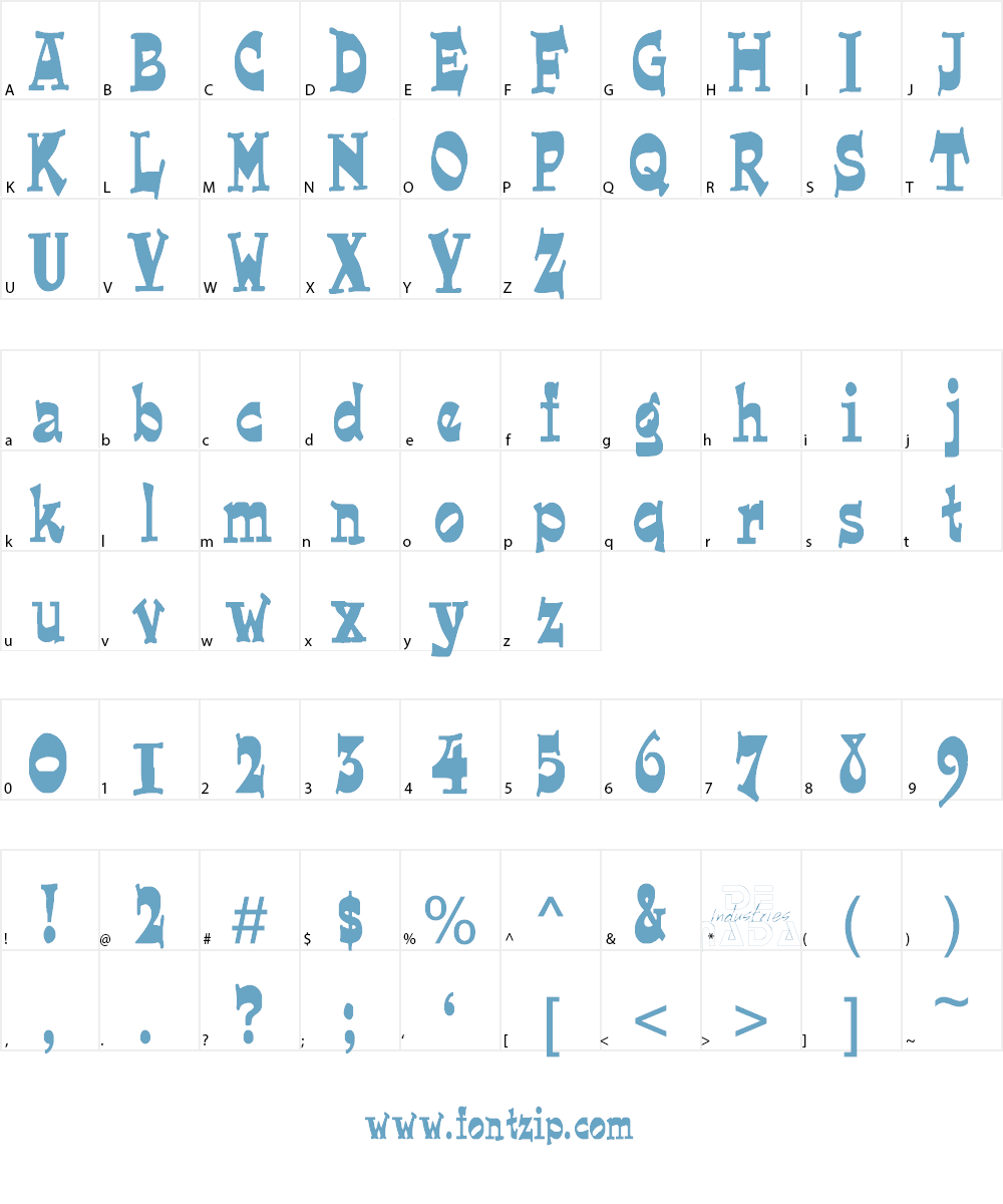 Joe Perry Font Character