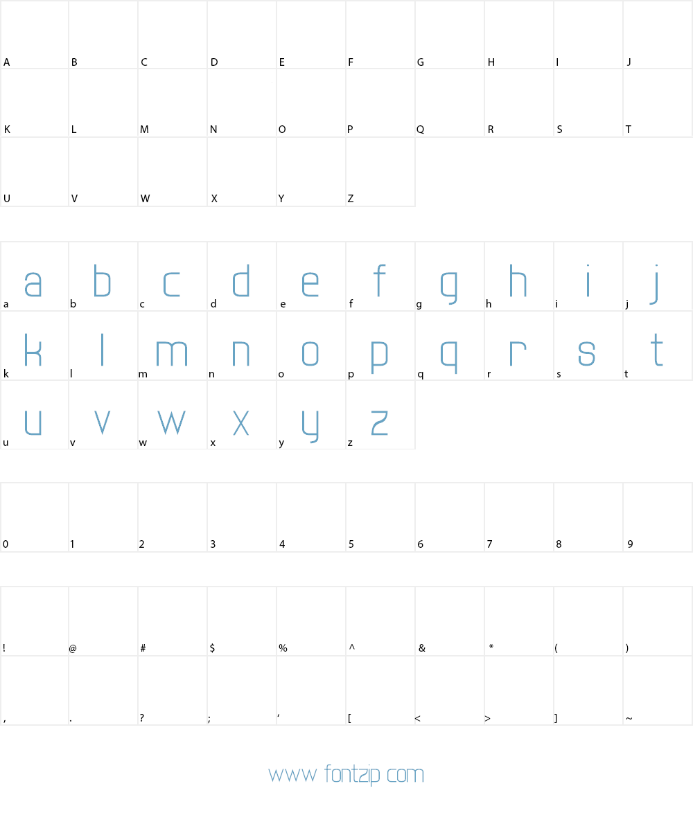 twenty one Font Character