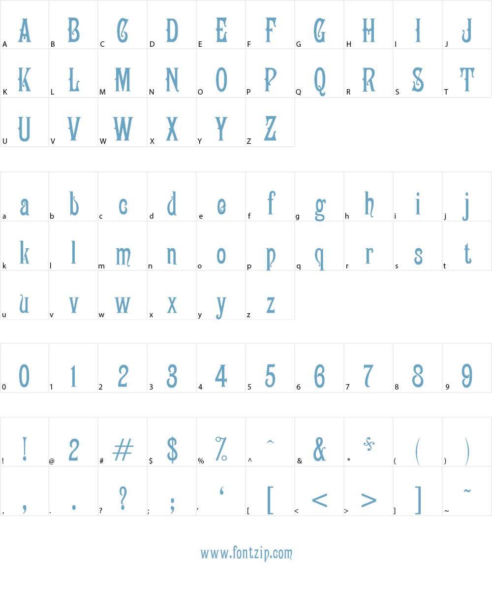 Campanile Font Character